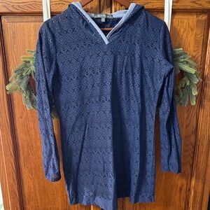 Title nine hooded beach cover up